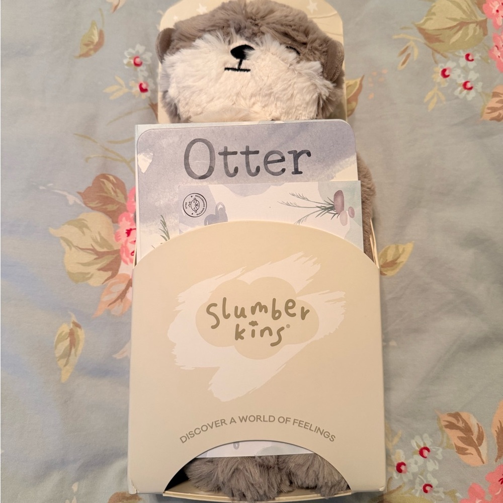 Slumberkins Emotional Learning Set Otter Silken Grey